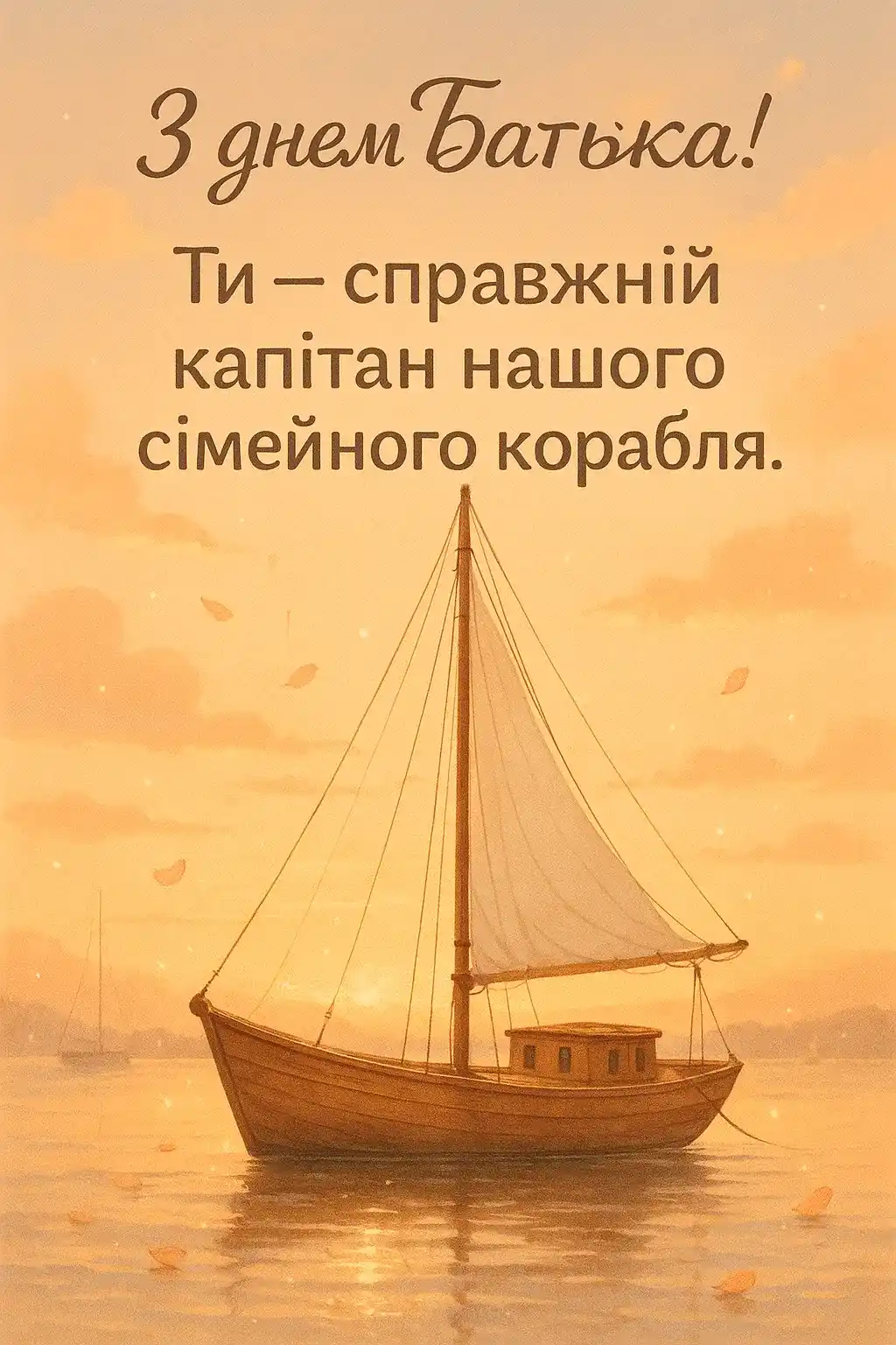 Відкритка привітання з днем батька