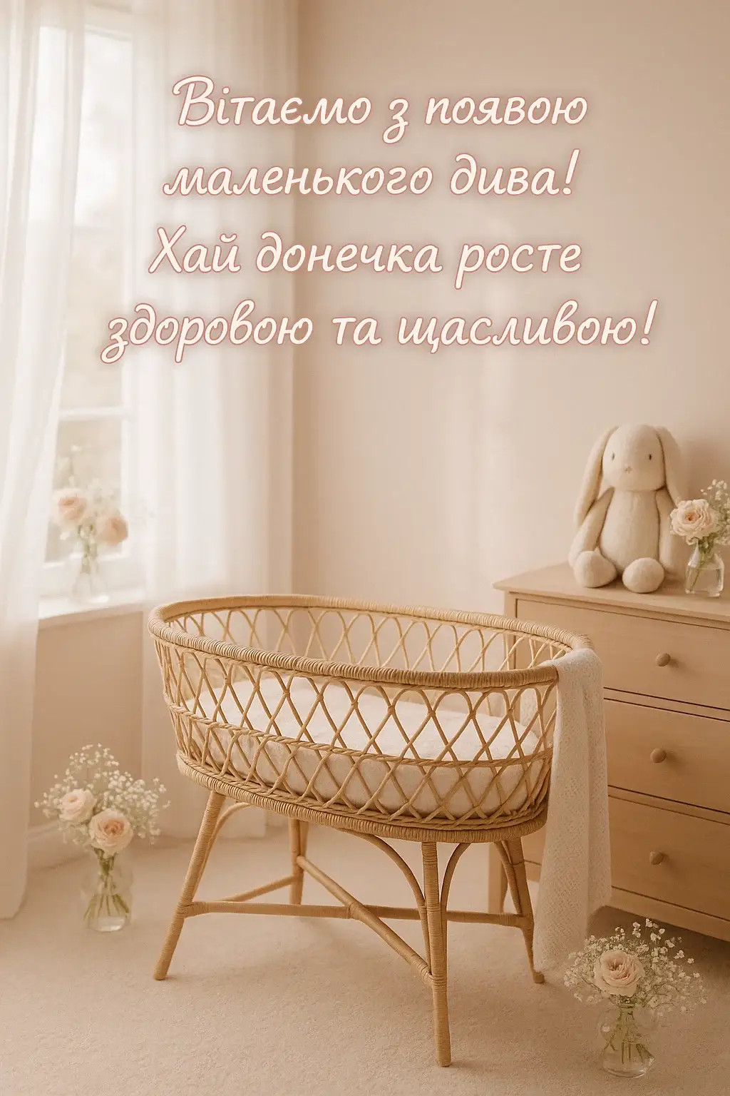 Привітання батькам з народженням донечки своїми словами
