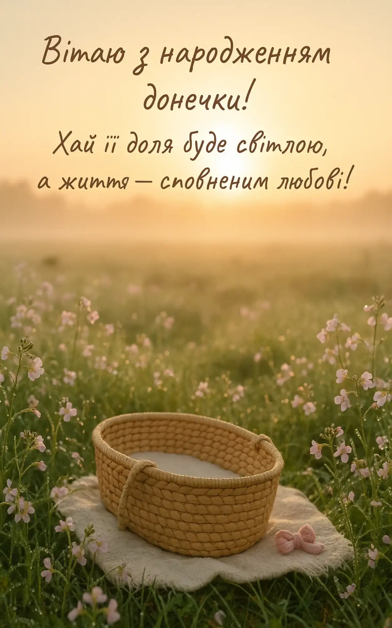 Привітання батькам з народженням донечки своїми словами