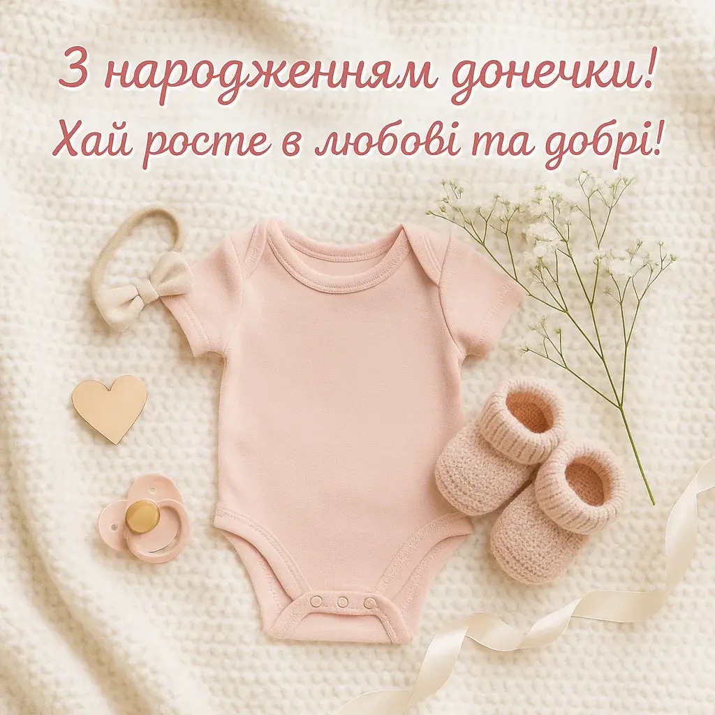 Привітання батькам з народженням донечки своїми словами