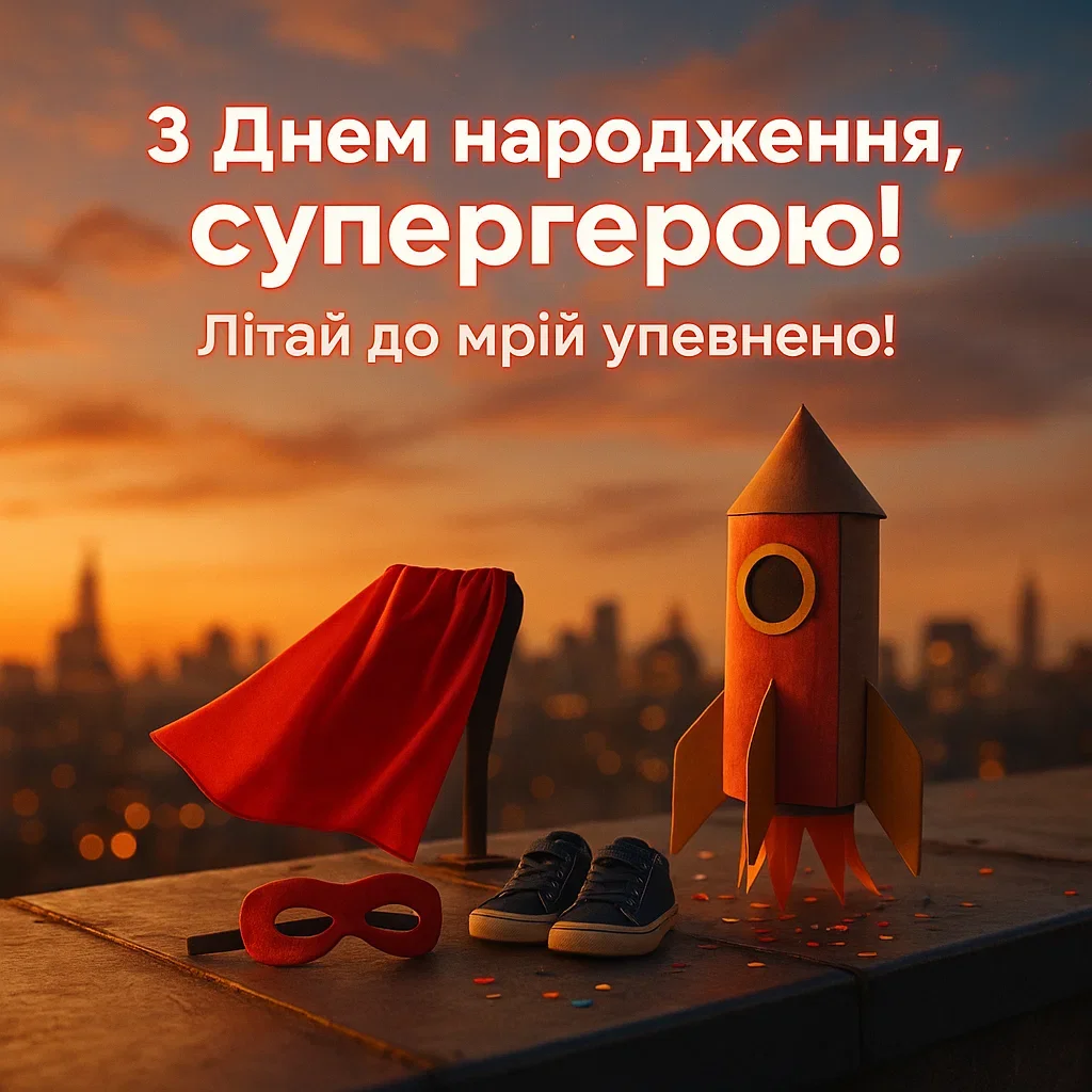 Короткі привітання з днем народження своїми словами хлопчику