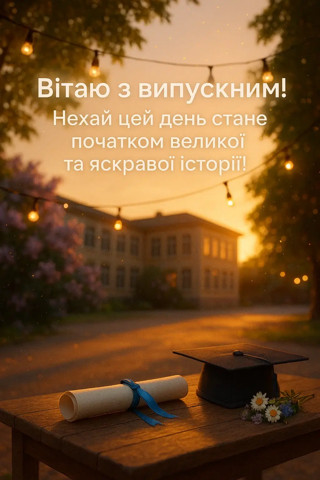 Привітання з випускним своїми словами