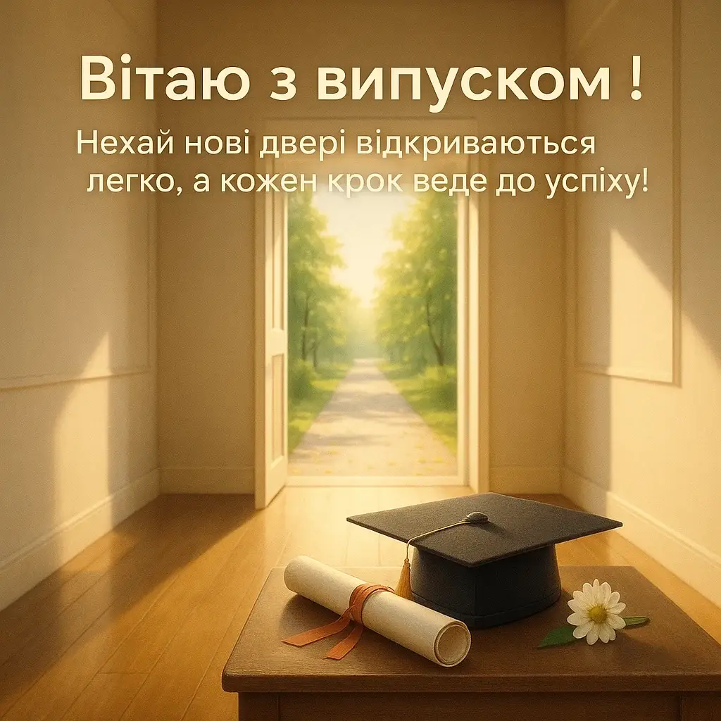 Привітання з випускним своїми словами