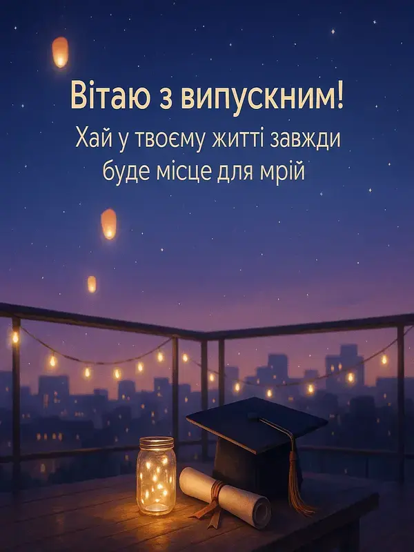 Привітання з випускним своїми словами