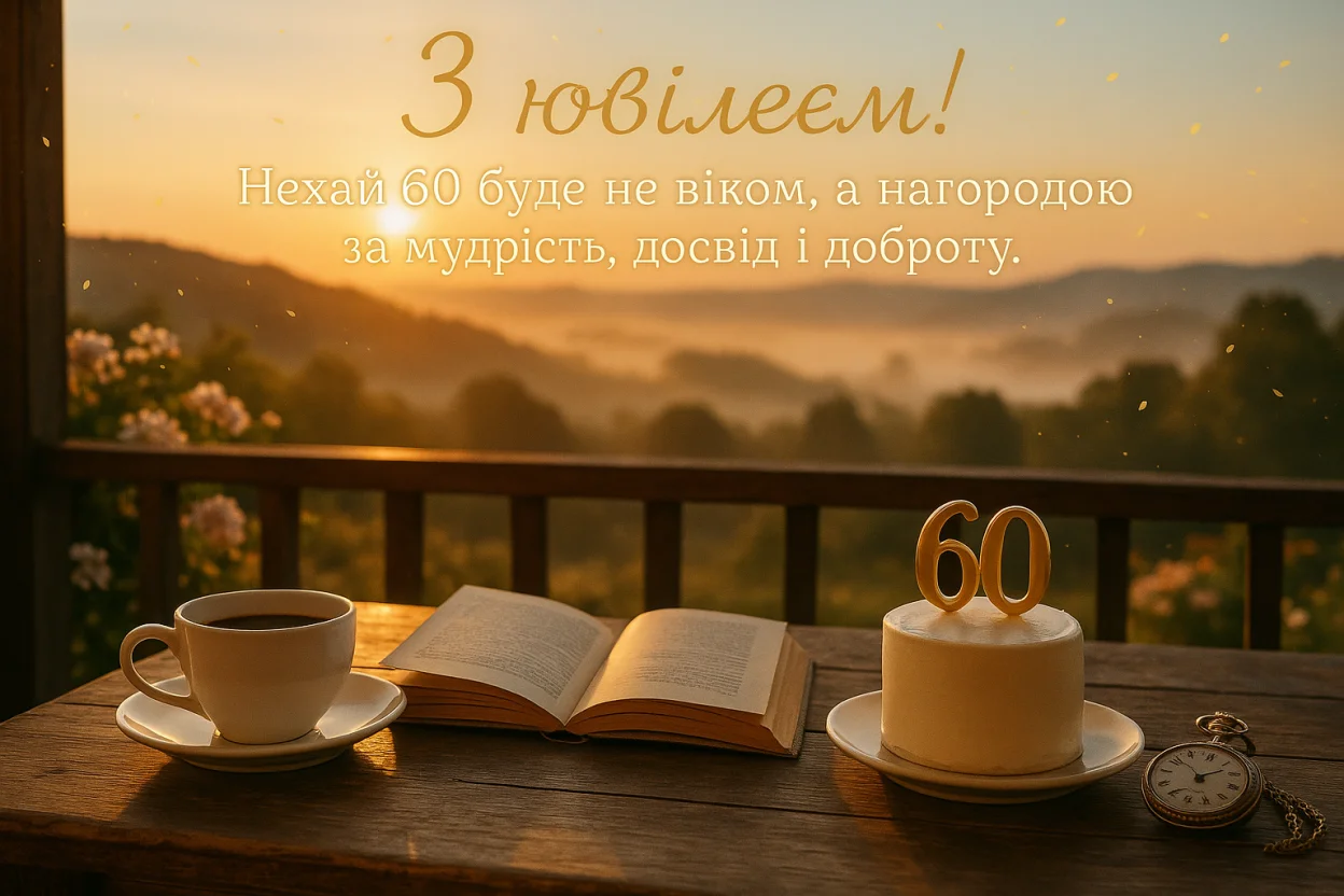 Привітання з 60-річчям своїми словами чоловіку