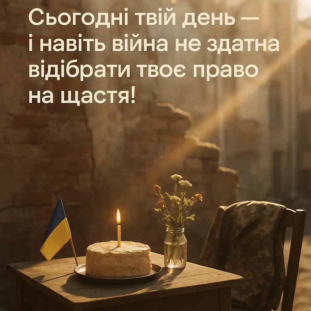 Привітання з днем народження під час війни