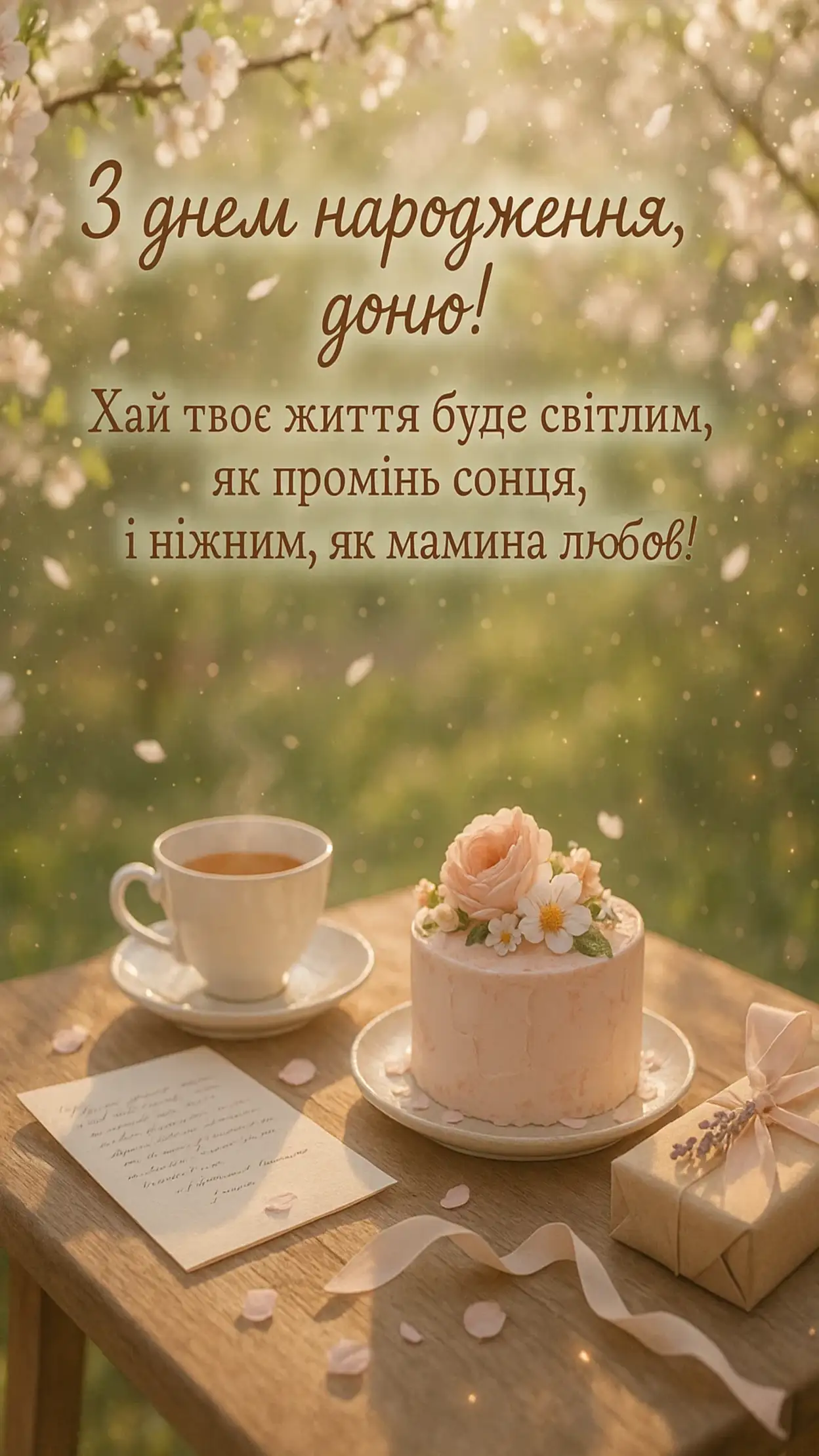 Привітання з днем народження дочці до сліз своїми словами