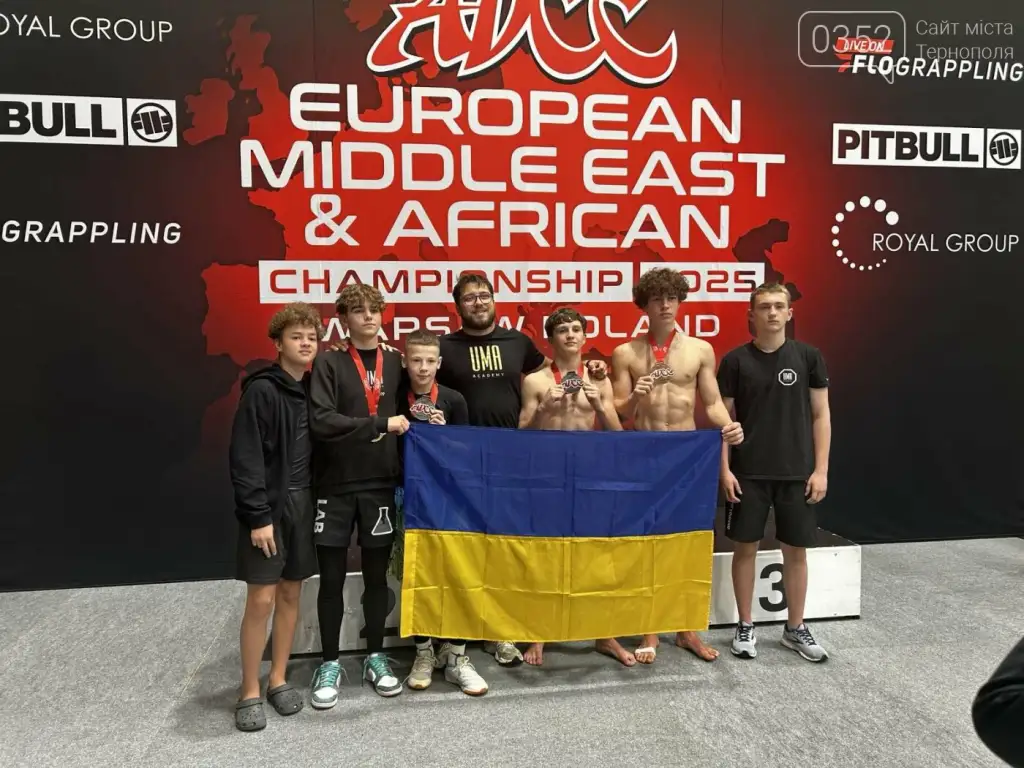 Тернопільська “UMA academy” з тріумфом виступила на ADCC Europe 2025 у Варшаві