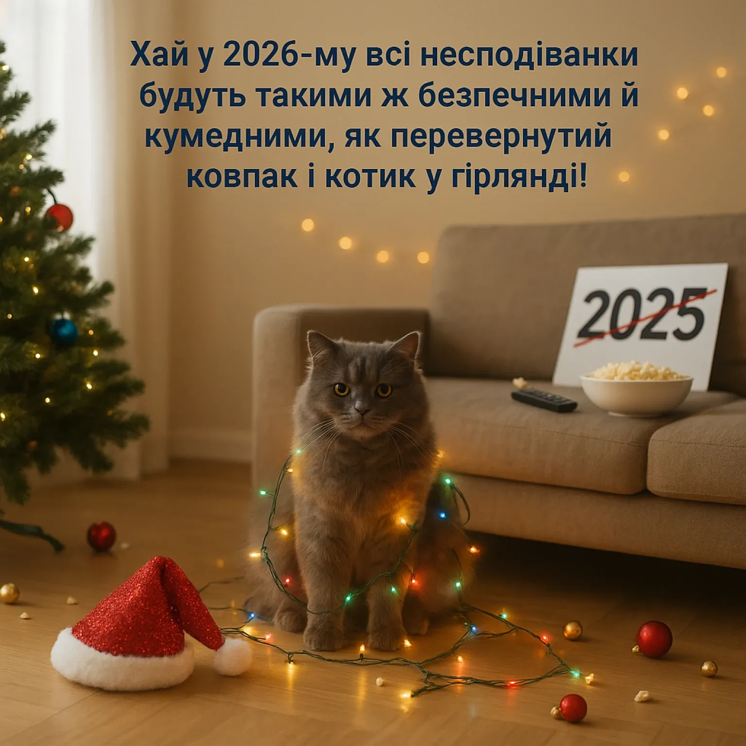 Смішні привітання з новим роком 2026