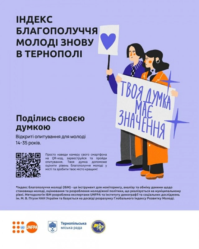 Тернопільська молодь може вплинути на майбутню політику міста: стартувало нове опитування