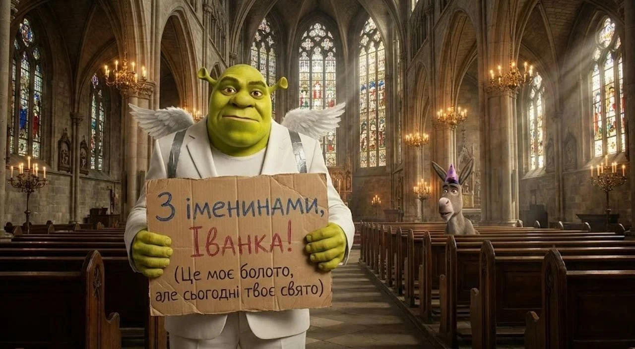 Привітання з днем ангела для Іванни