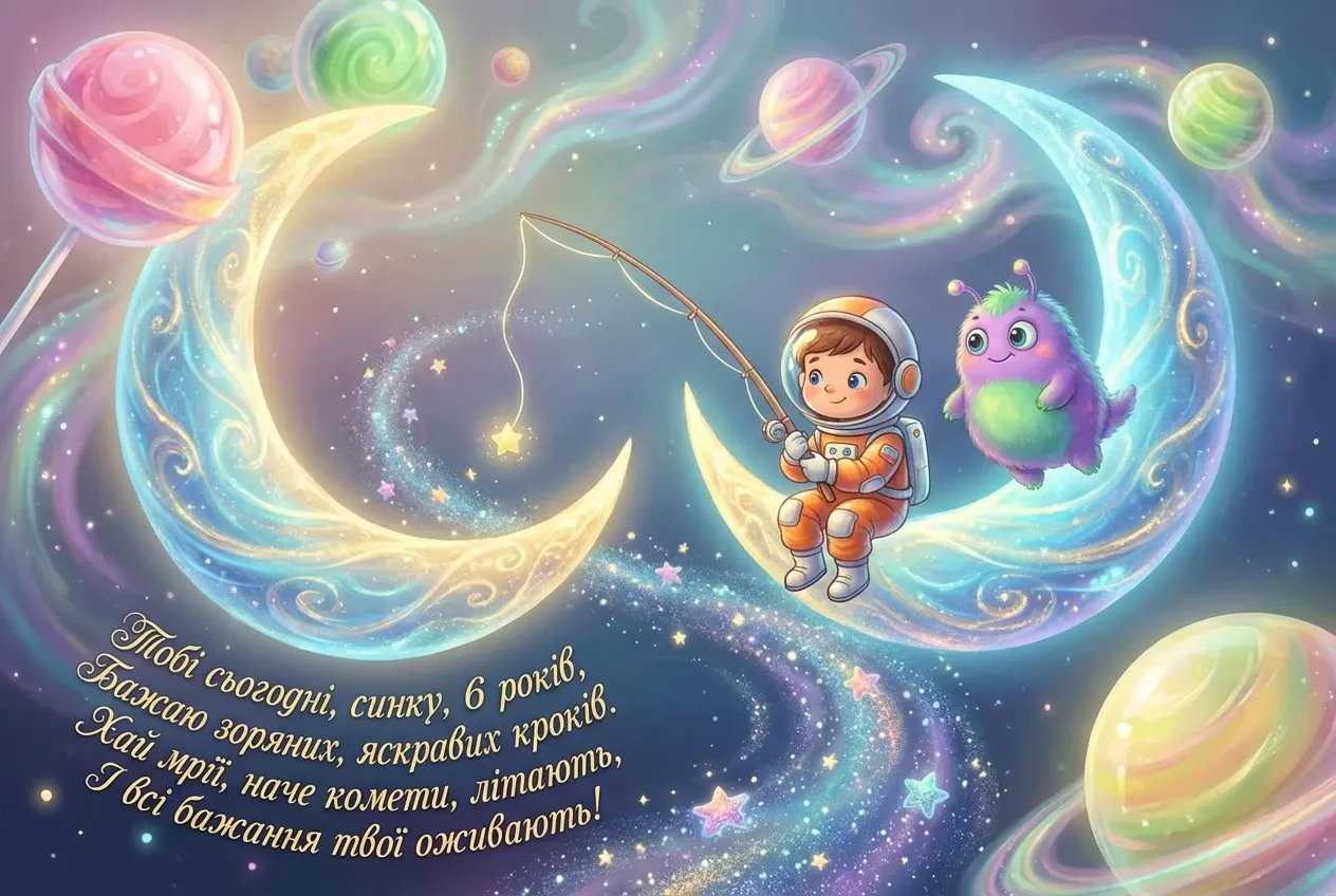 з днем народження синочку 6 років