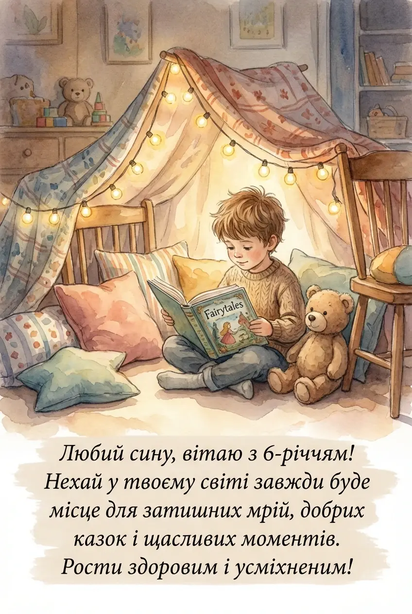 з днем народження синочку 6 років
