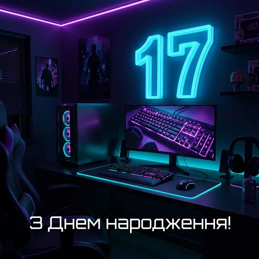 з днем народження сину 17 років