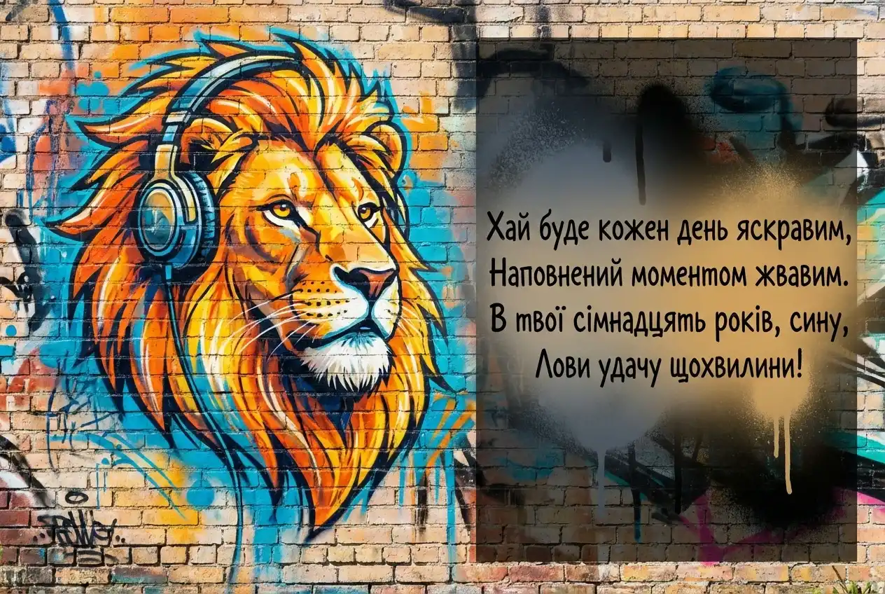 з днем народження сину 17 років