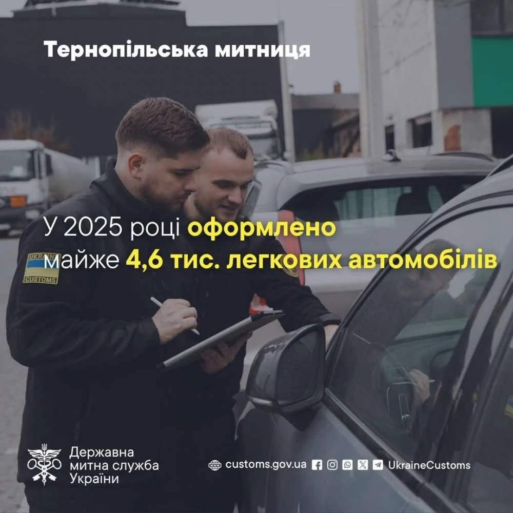 Електромобілі та вторинний ринок визначили автоімпорт 2025 року на Тернопільщині