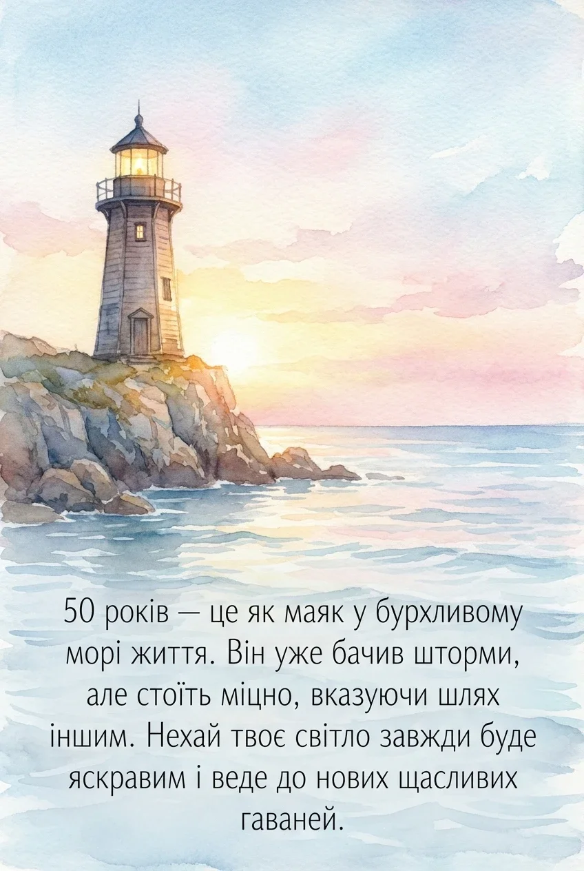вітання з ювілеєм 50 років