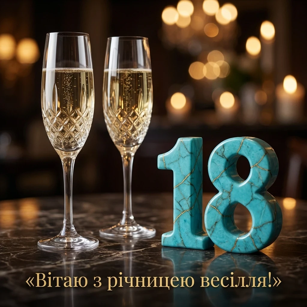 18 років весілля привітання
