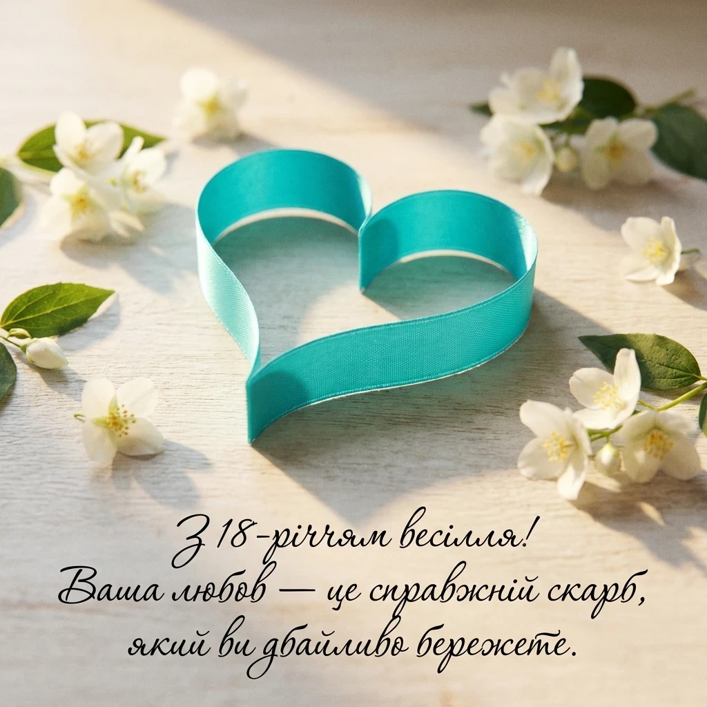 18 років весілля привітання