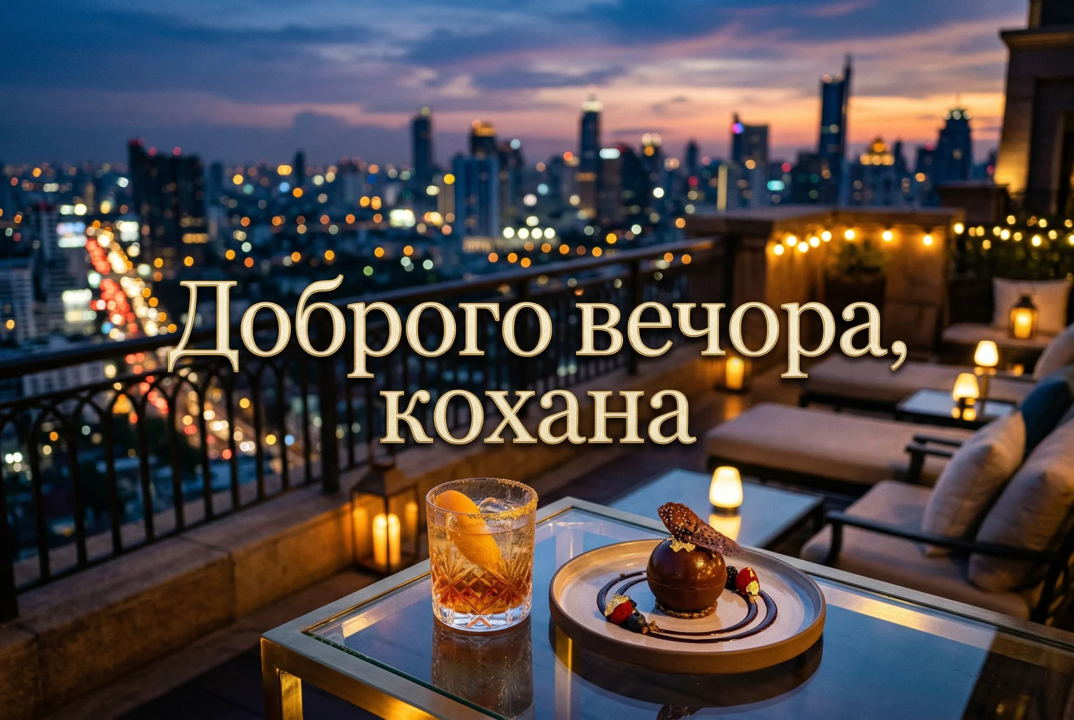 Доброго вечора, кохана: найкращі картинки та душевні побажання для гарного настрою