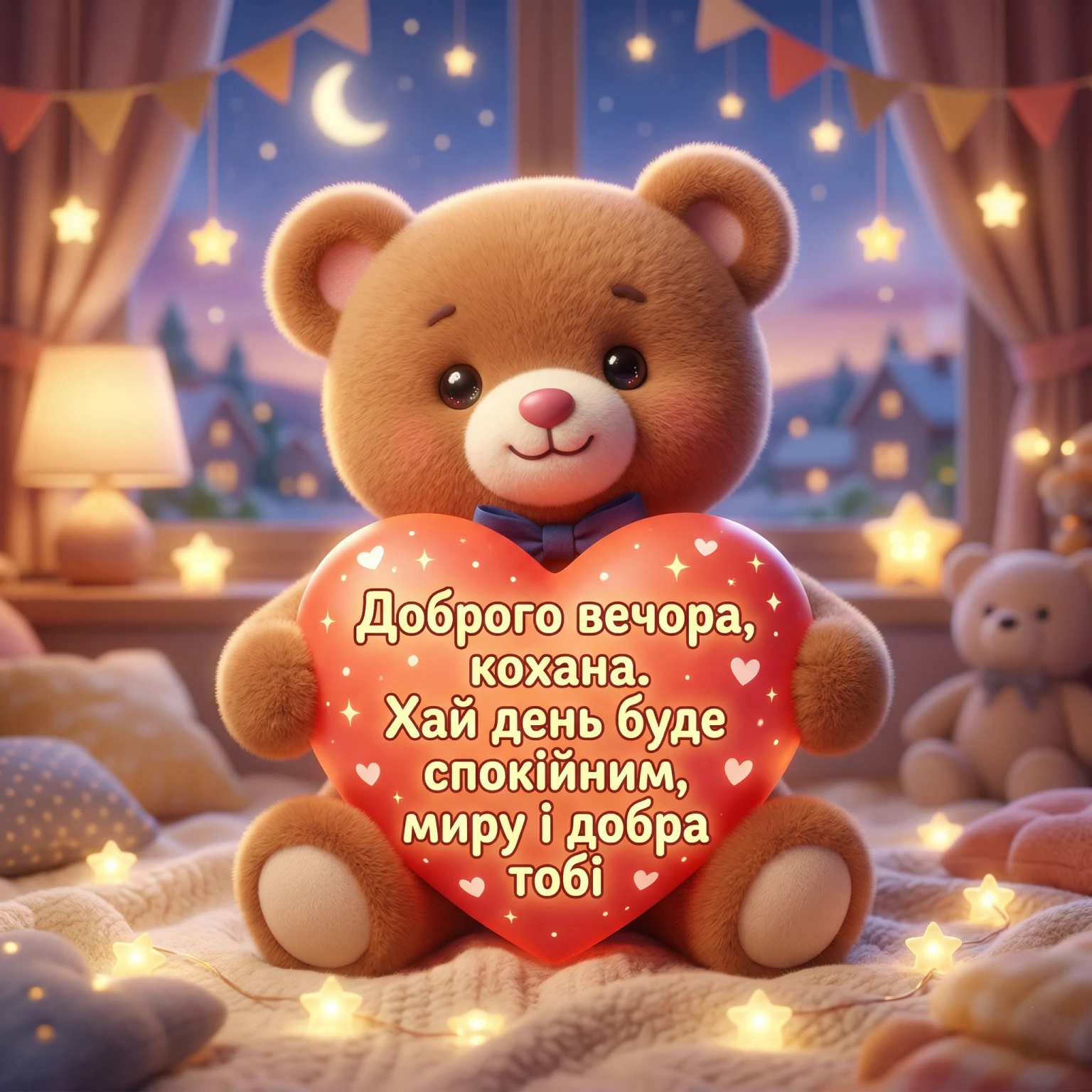 Доброго вечора, кохана: найкращі картинки та душевні побажання для гарного настрою