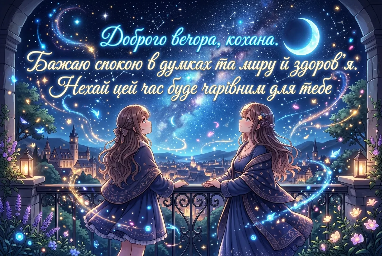 Доброго вечора, кохана: найкращі картинки та душевні побажання для гарного настрою