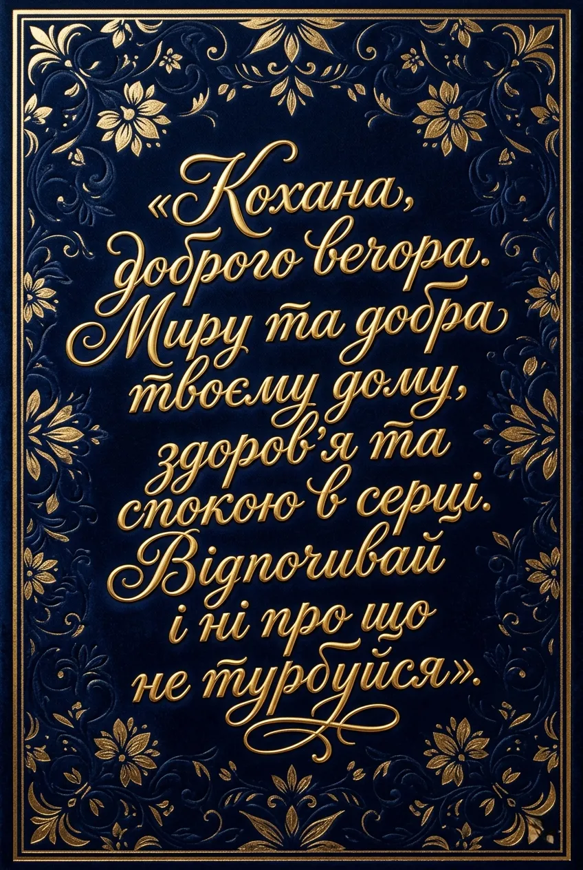 Доброго вечора, кохана: найкращі картинки та душевні побажання для гарного настрою