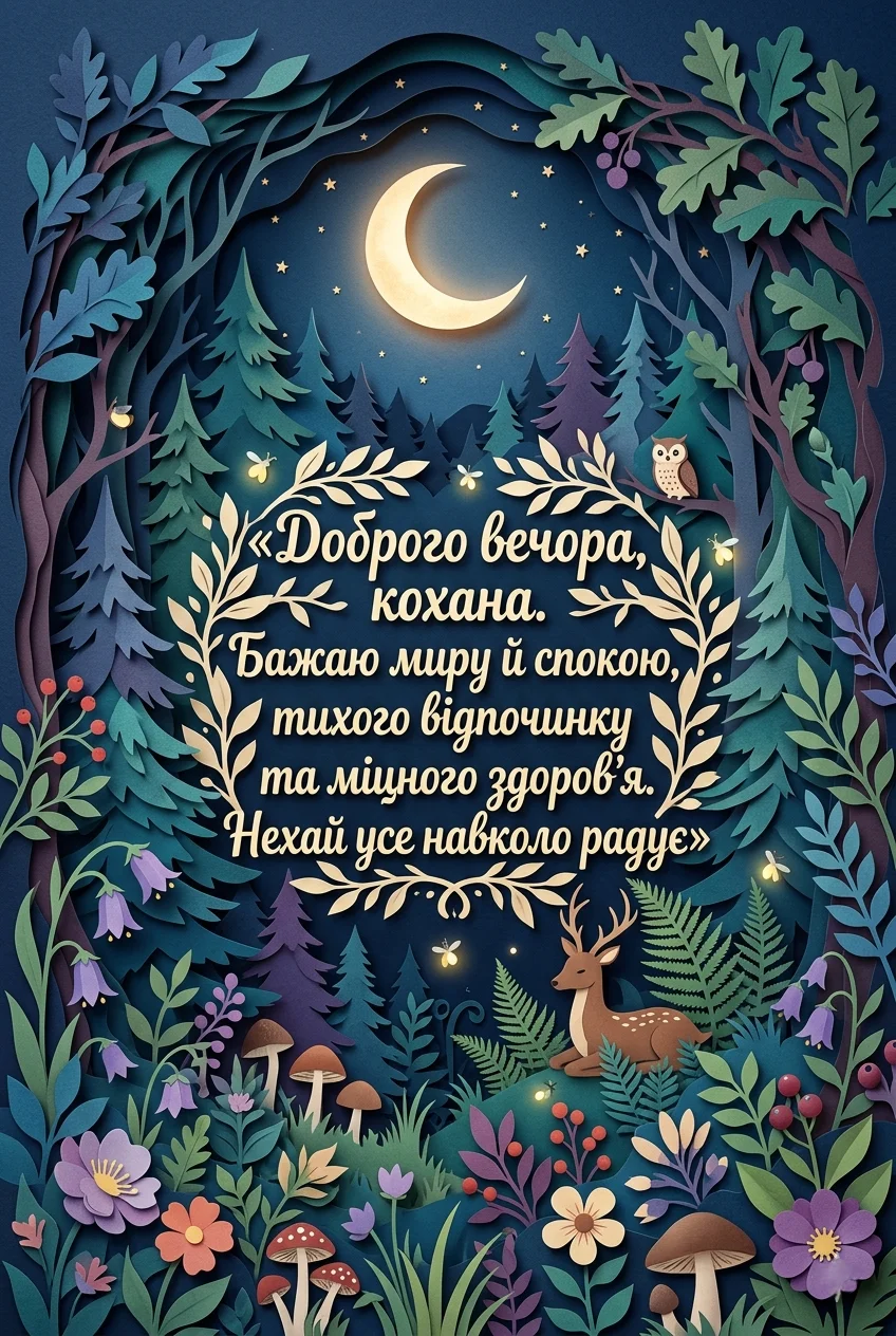 Доброго вечора, кохана: найкращі картинки та душевні побажання для гарного настрою