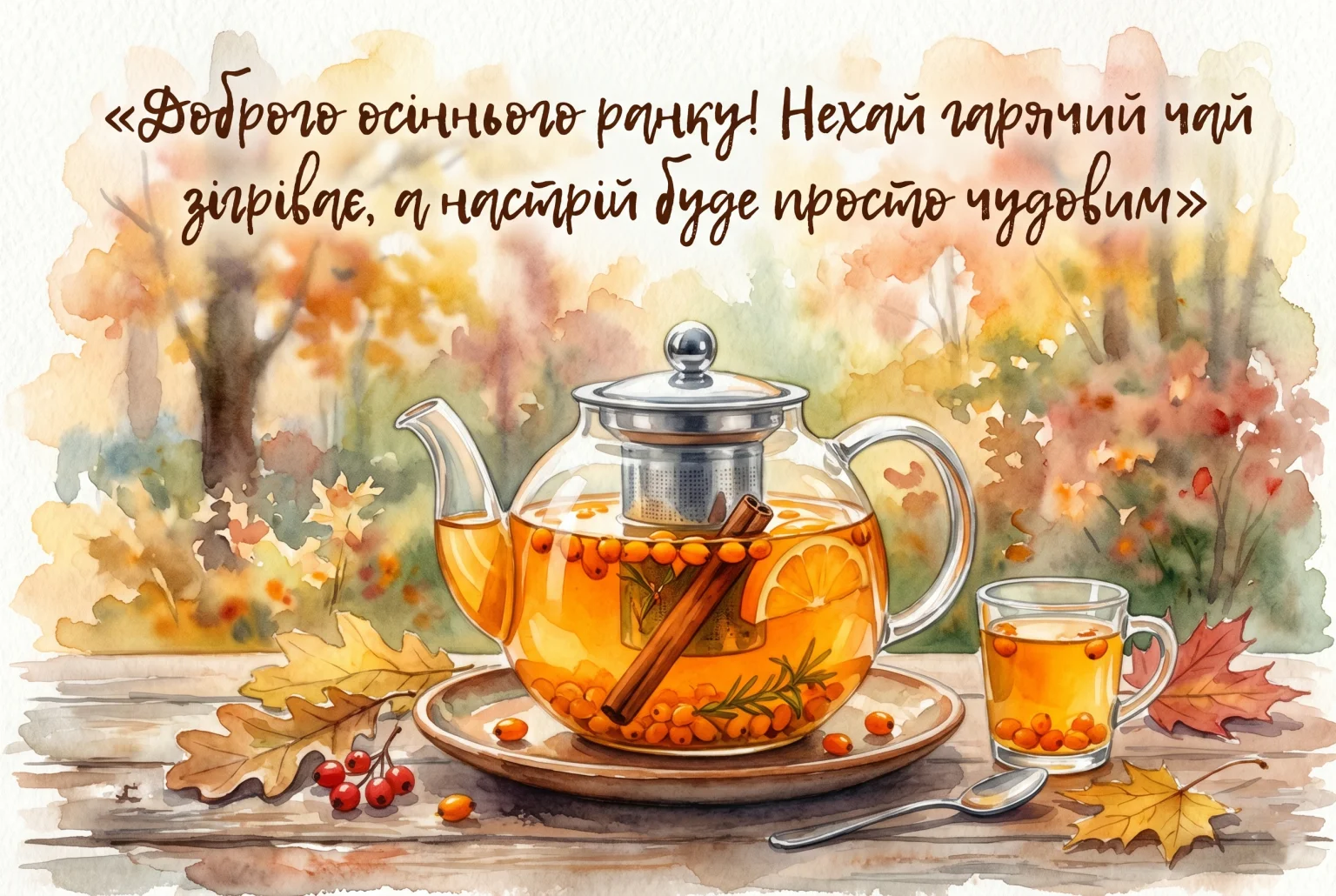 Нові картинки з добрим осіннім ранком: душевна добірка для затишного настрою