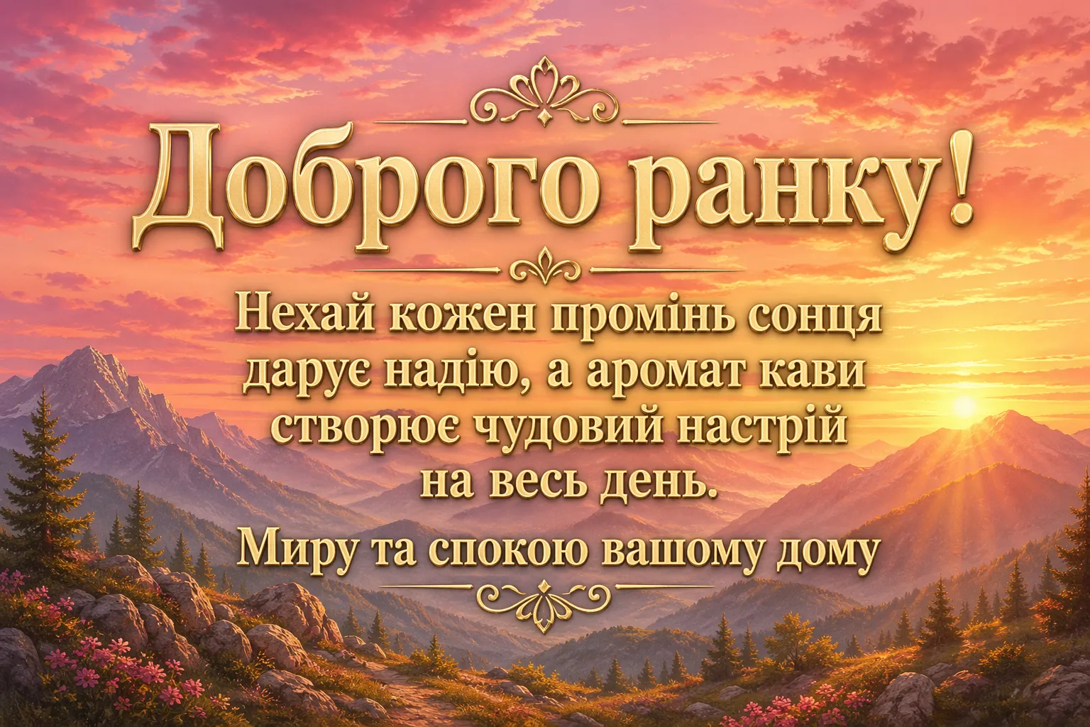 Ранкове привітання доброго ранку: душевні побажання та красиві картинки