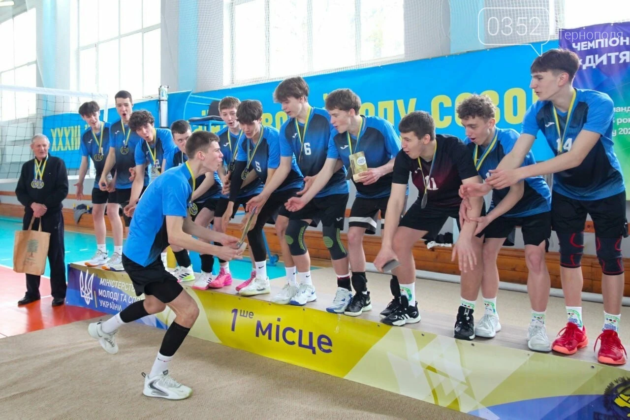 Золото їде до Тернополя: юні волейболісти КДЮСШ №1 підкорили чемпіонат України