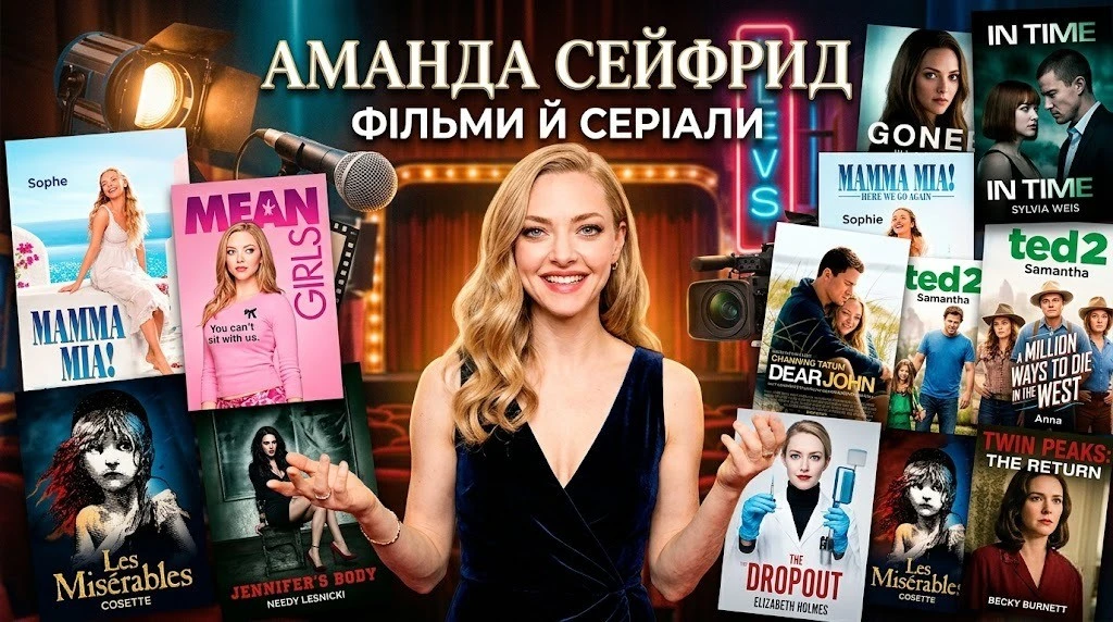 Аманда Сейфрід: фільми й серіали з найкращими роллями